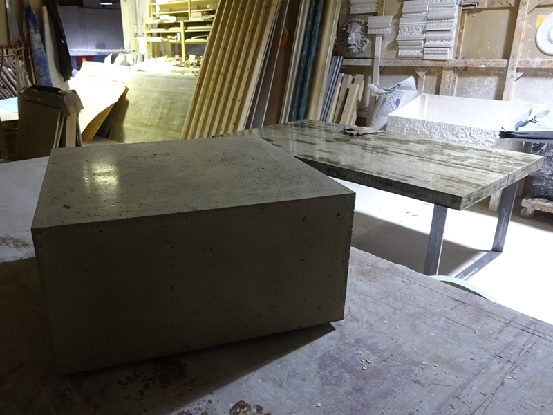 Floating Box Concrete Coffee Table