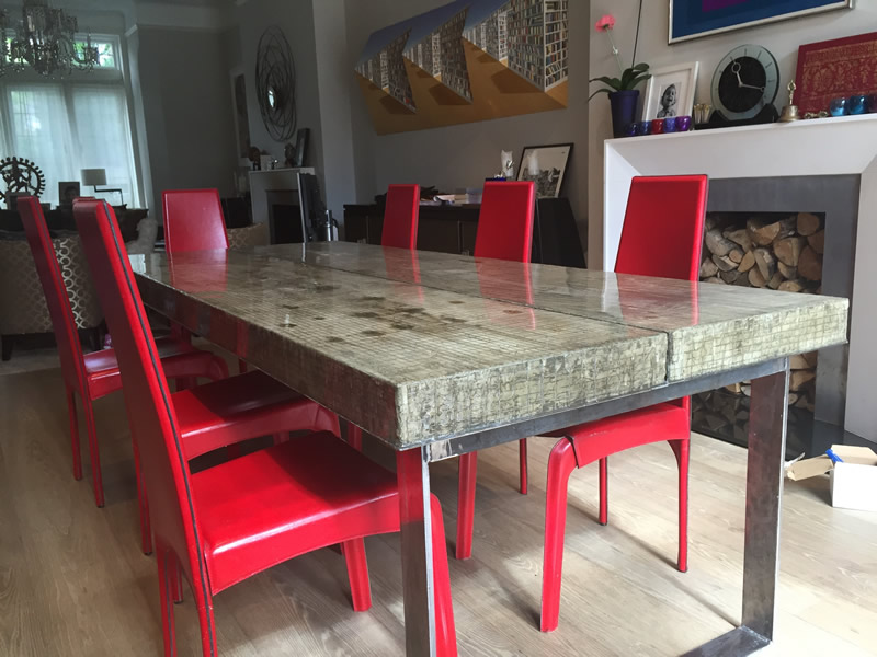 Large Composite Concrete Dining Table UK
